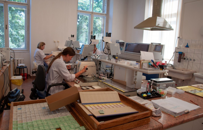 Pracownik przy obsłudze maszyn