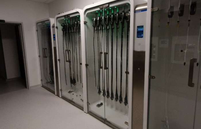 Duodenoskopy, gastroskopy, kolonoskopy, tracheoskopy, wideobronchofiberoskopy, wideobronchoskopy